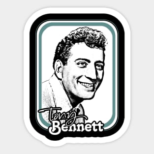Tony Bennett / Retro Style Fan Design Sticker